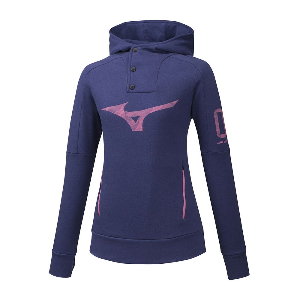 Sudaderas con capucha Mizuno Heritage Mujer Moradas Baratas FPSO-03576